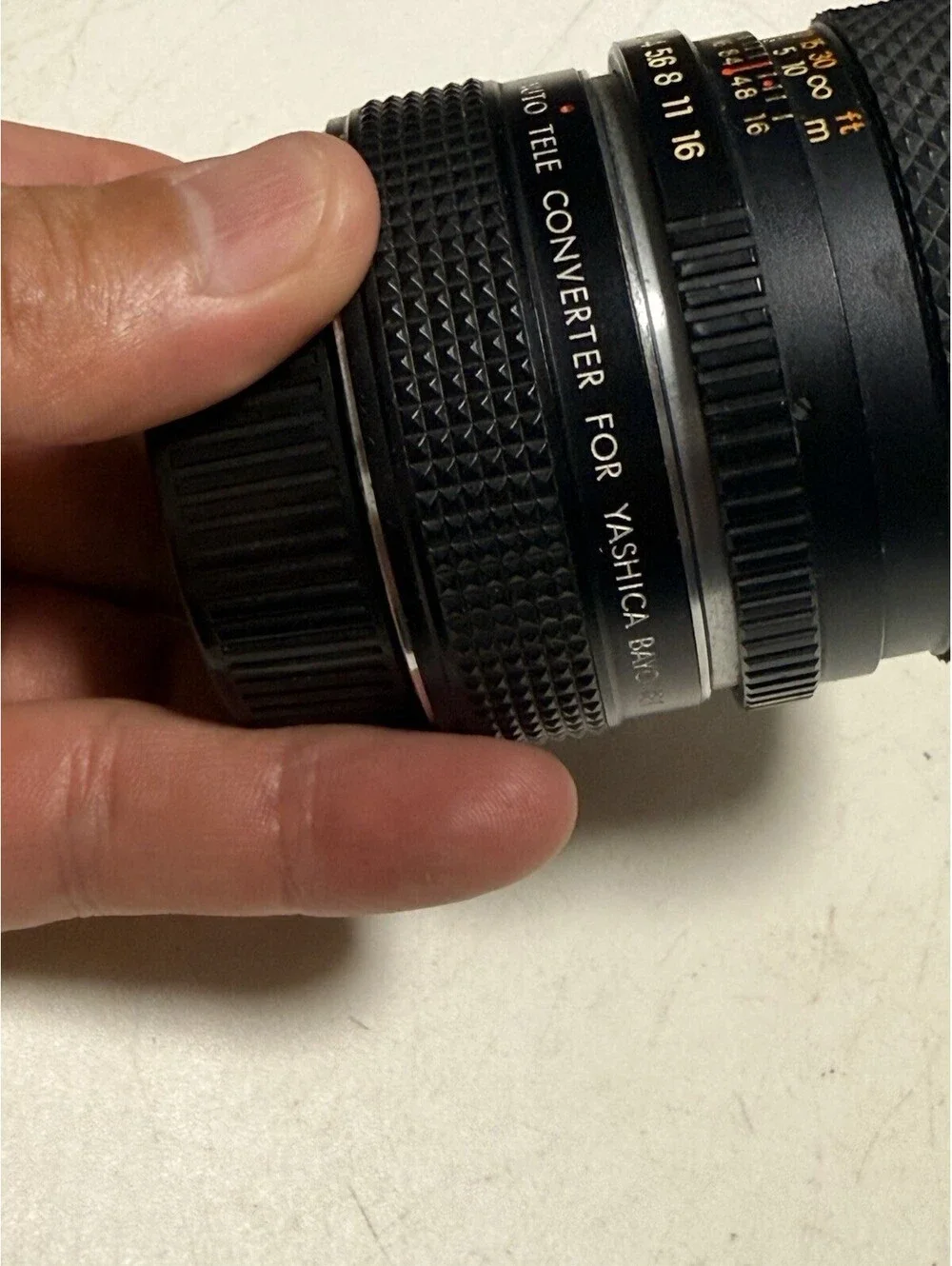 Yashica DSB 50mm F/1.9 Manual Focus Standard Prime Lens W/tele Converter